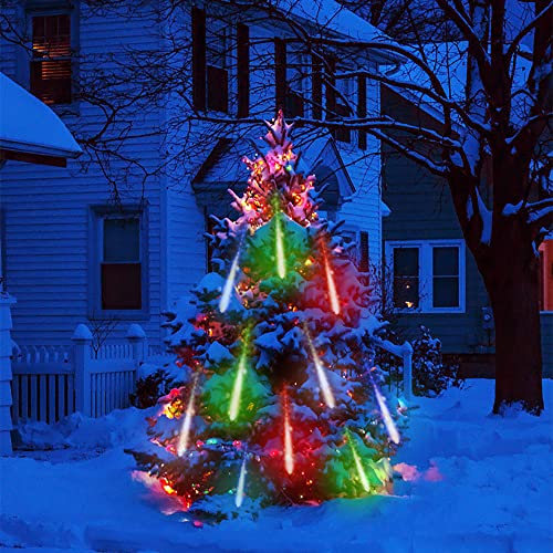 屋外クリスマスデコレーション、Lauzior 12インチ/ 30 cm流星群ライト 5