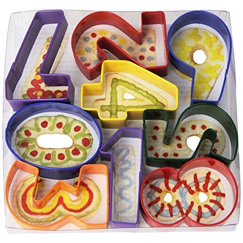 数字スタンプ クッキーカッターセット Cookie Cutters, Assorted Colors, 9-Piece Set 1
