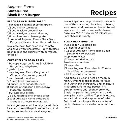 Augason Farms グルテンフリー黒豆バーガー 2 ポンド 14 オンス No. 10 缶 3