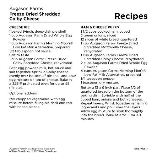 Augason Farms  フリーズドライシュレッドコルビーチーズ30オンス＃10缶 4