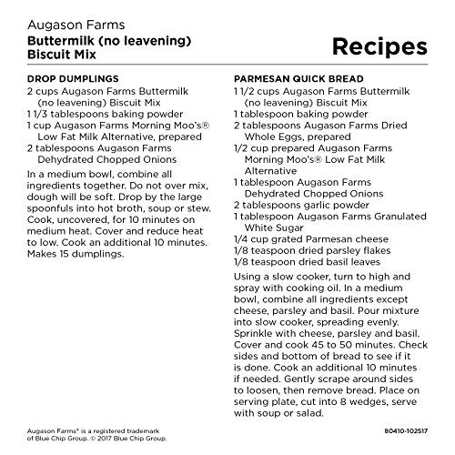 Augason Farms バターミルク (発酵なし) ビスケット ミックス 2 ポンド 15 オンス No. 10 缶、5-80410 4
