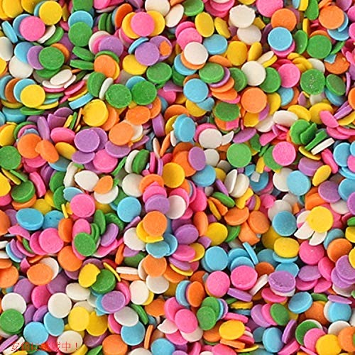 パステル紙吹雪スプリンクル-10oz カップケーキやケーキデコレーションに Pastel Confetti Sprinkles 3