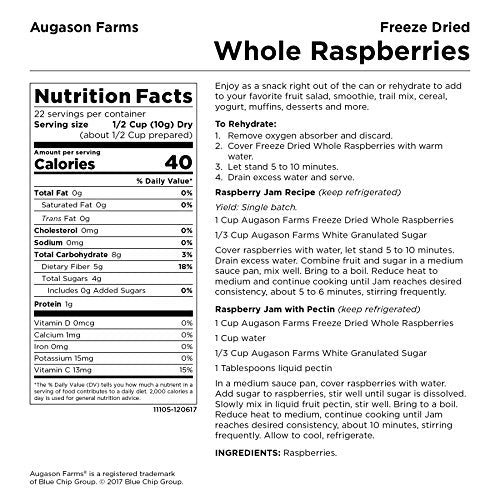 Augason Farms フリーズドライ ホール ラズベリー #10 缶、8 オンス 3