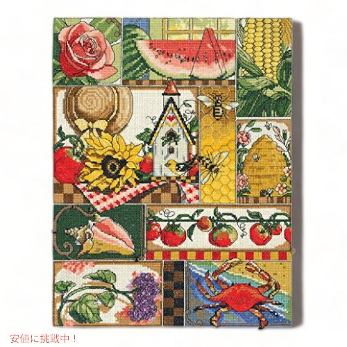 Janlynn 14カウントサマーモンタージュクロスステッチキット、11x14インチ 1