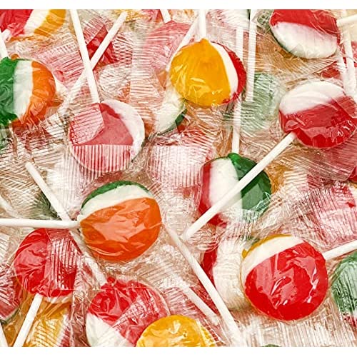 Funtasty Tiger Pops フルーツ風味のロリポップ ハード キャンディー、バルク パック 2 ポンド (75 カウント) 3