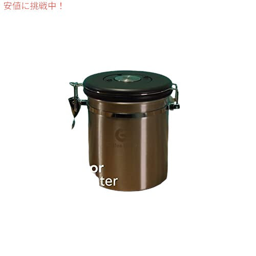 Coffee Gator ステンレススチール製コーヒー粉と豆キャニスター 日付トラッカー CO2放出バルブ 計量スクープ付き Sサイズ シルバー 6
