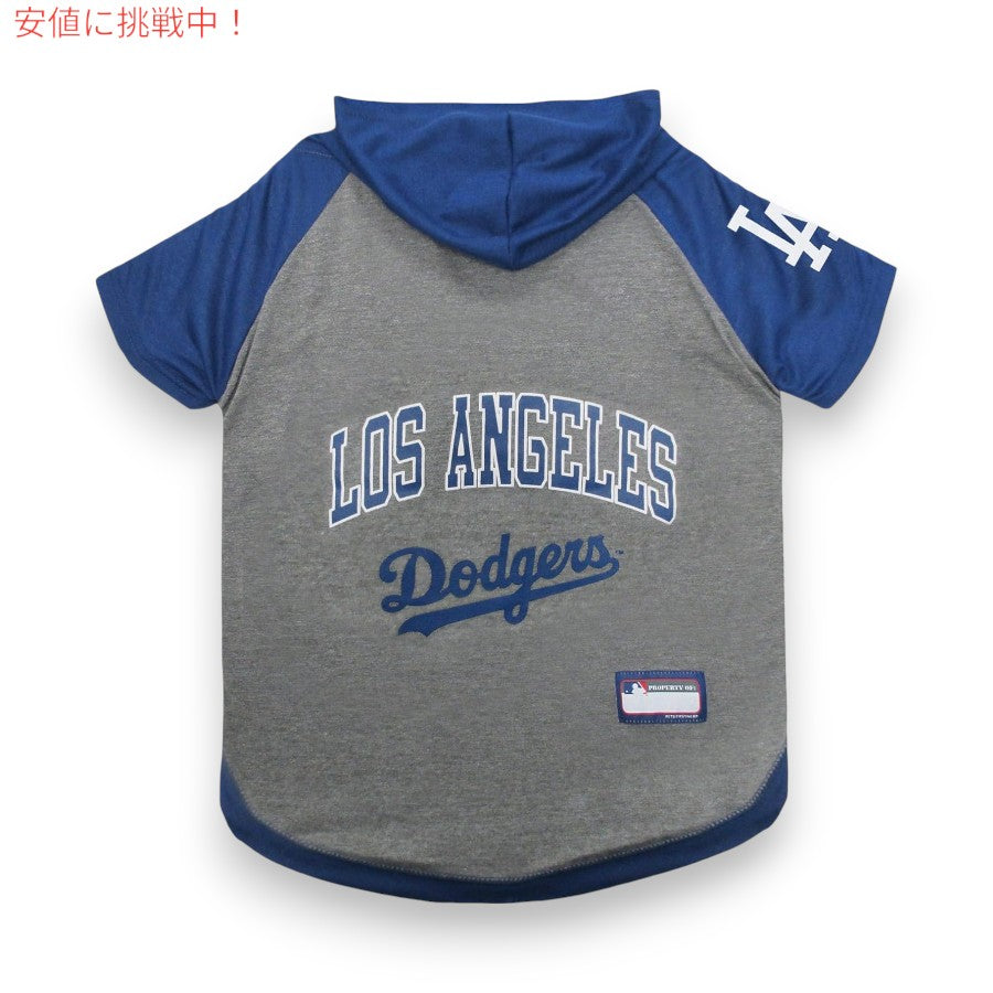 Pets First ペットファースト MLB ロサンゼルス ドジャース 犬・猫用 パーカー [Small] MLB公式ライセンス LA Dodgers ペット用スポーツパーカー Tシャツ 2