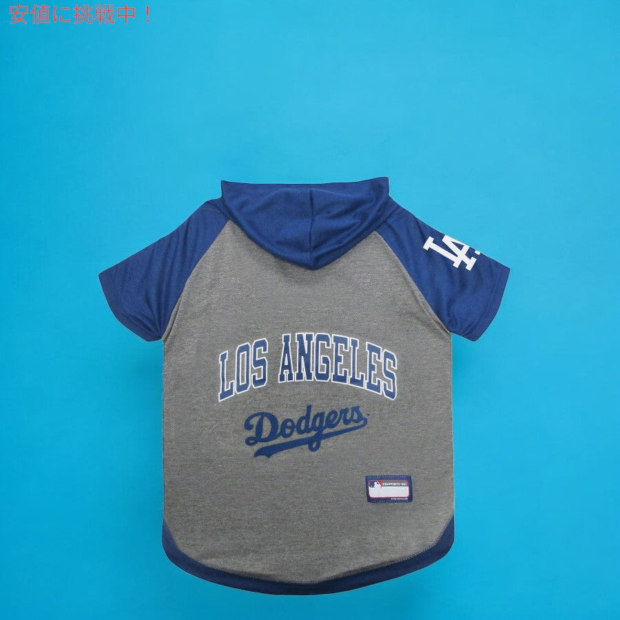 Pets First ペットファースト MLB ロサンゼルス ドジャース 犬・猫用 パーカー [Small] MLB公式ライセンス LA Dodgers ペット用スポーツパーカー Tシャツ 4
