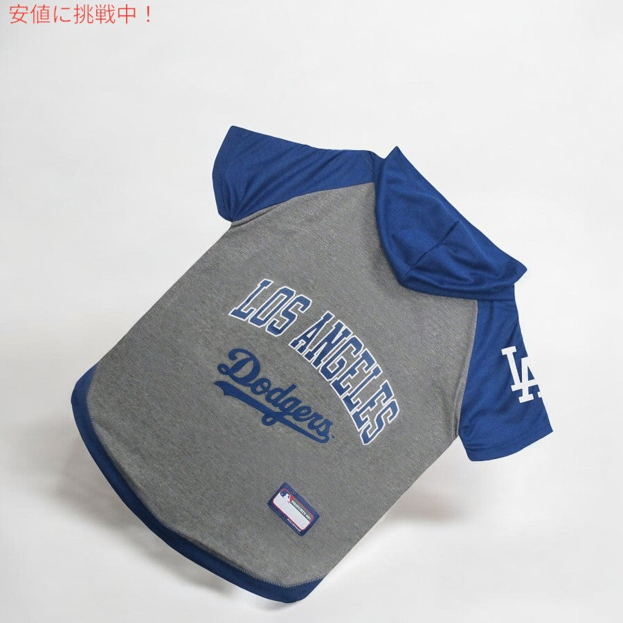 Pets First ペットファースト MLB ロサンゼルス ドジャース 犬・猫用 パーカー [Small] MLB公式ライセンス LA Dodgers ペット用スポーツパーカー Tシャツ 5
