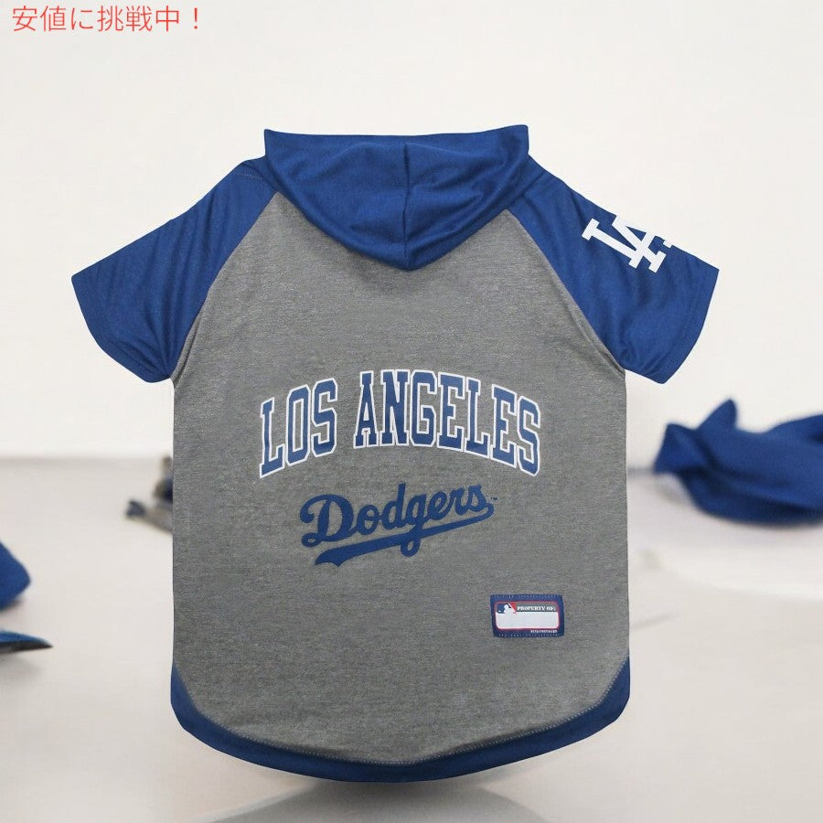 Pets First ペットファースト MLB ロサンゼルス ドジャース 犬・猫用 パーカー [Small] MLB公式ライセンス LA Dodgers ペット用スポーツパーカー Tシャツ 6