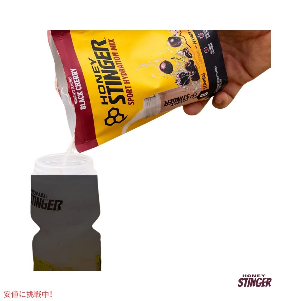 ハニースティンガー スポーツ水分補給パウダーミックス ブラックチェリー 0.69オンス/8回分 Honey Stinger Sport Hydration Powder Mix Black Cherry 0.69oz 6