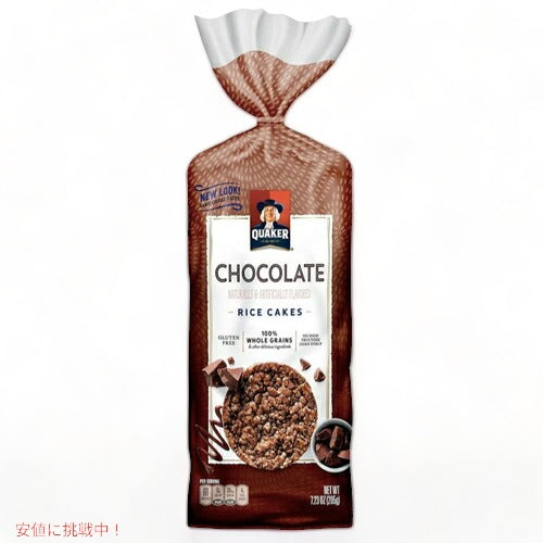 Quaker Chocolate Crunch Rice Cakes 7.23 oz / クエーカー ライスケーキ チョコレートクランチ味 グルテンフリー 205g 1