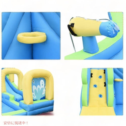 すべり台付き巨大プール　ビニールプール　家庭用プール　 インフレータブル ウォータースライド 大型プール HONEY JOY ア アメリカーナがお届け! 4
