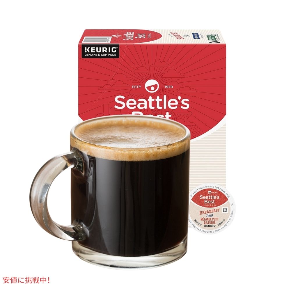 Seattle's Best Coffee シアトルズベストコーヒー Kカップ 96個 ミディアムロースト [ブレックファストブレンド] キューリグ用 ポッド Breakfast Blend 96ct 6
