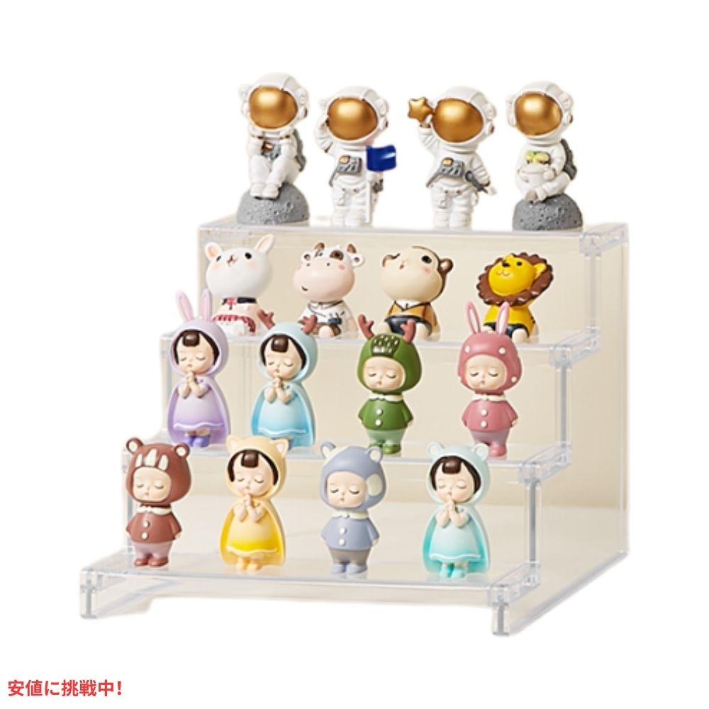 Lifewit ライフウィット 4段 ディスプレイスタンド クリア 収納 9インチ幅 4 Tier Stand Plastic Organizers Display Stand 6