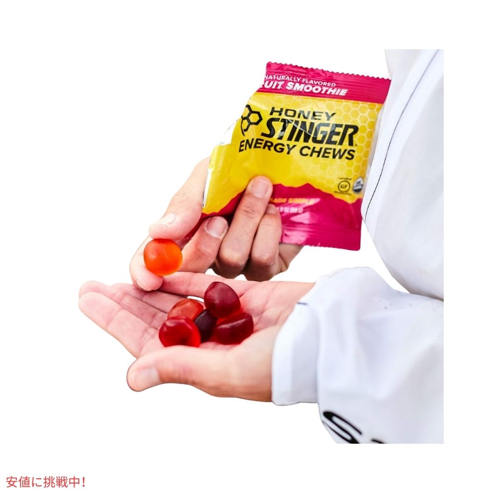 ハニースティンガー オーガニック エナジー チュー バラエティ パック 9.8オンス/9個 Honey Stinger Organic Energy Chew Variety Pack 9.8oz/9ct 6