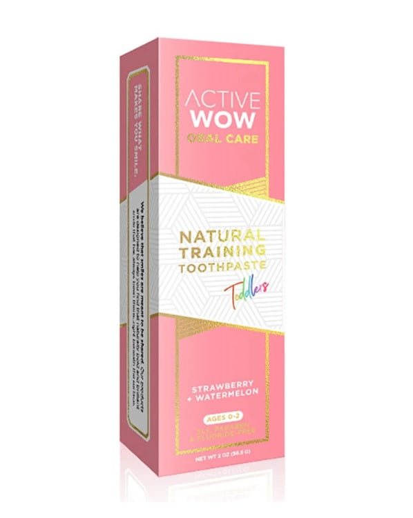 Active Wow ナチュラルトドラーズ歯磨き粉、ストロベリースイカ、2オンス 1