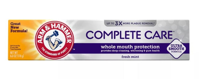 Arm & Hammer コンプリートケア フルオリド歯磨き粉 プラス エクストラホワイトニング ミント、6オンス 1