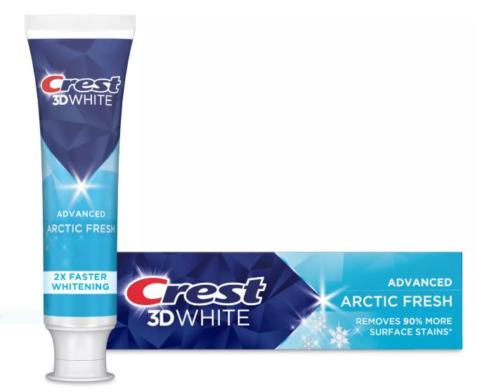 Crest 3Dホワイト アドバンスド 歯のホワイトニング歯磨き粉 アークティックフレッシュ 3.3オンス 1