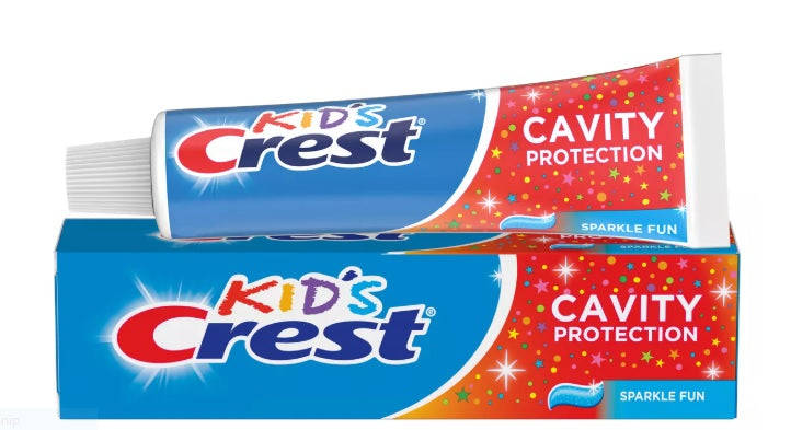 クレスト キッズ キャビティプロテクション歯磨き粉、クレスト キッズ歯磨き粉、子供や2歳以上の幼児向け、スパークルファン、4.6オンス 1