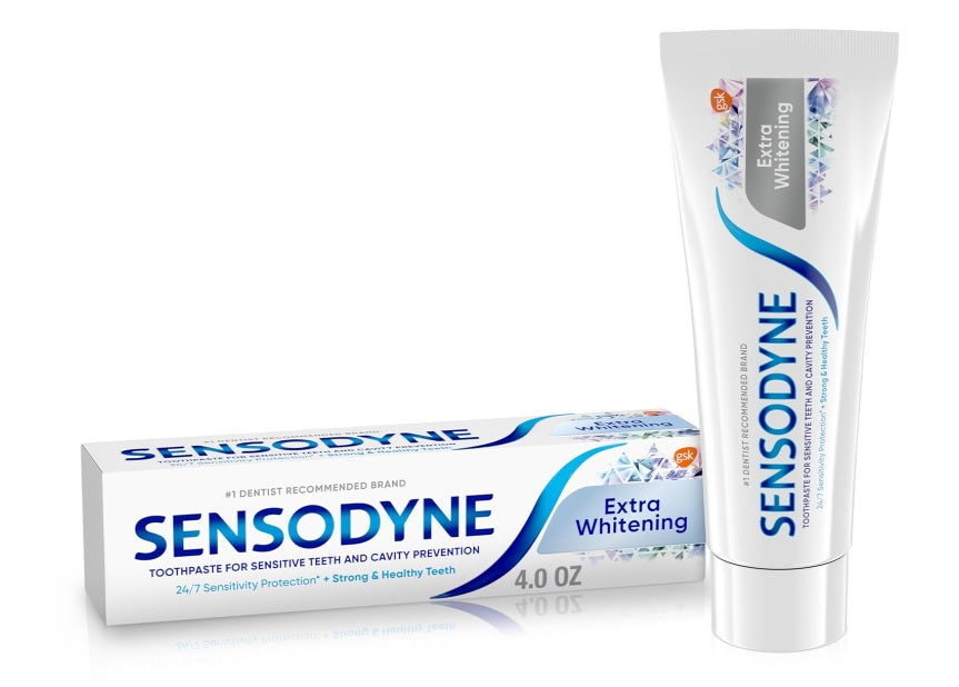 Sensodyne エクストラホワイトニング歯磨き粉（敏感な歯用、虫歯予防および敏感な歯のホワイトニング）、4オンス 1