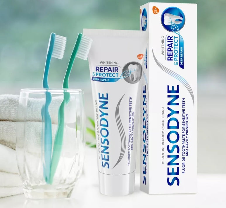 センソダイン ホワイトニング リペア＆プロテクト歯磨き粉（敏感な歯用） 3.4oz 1