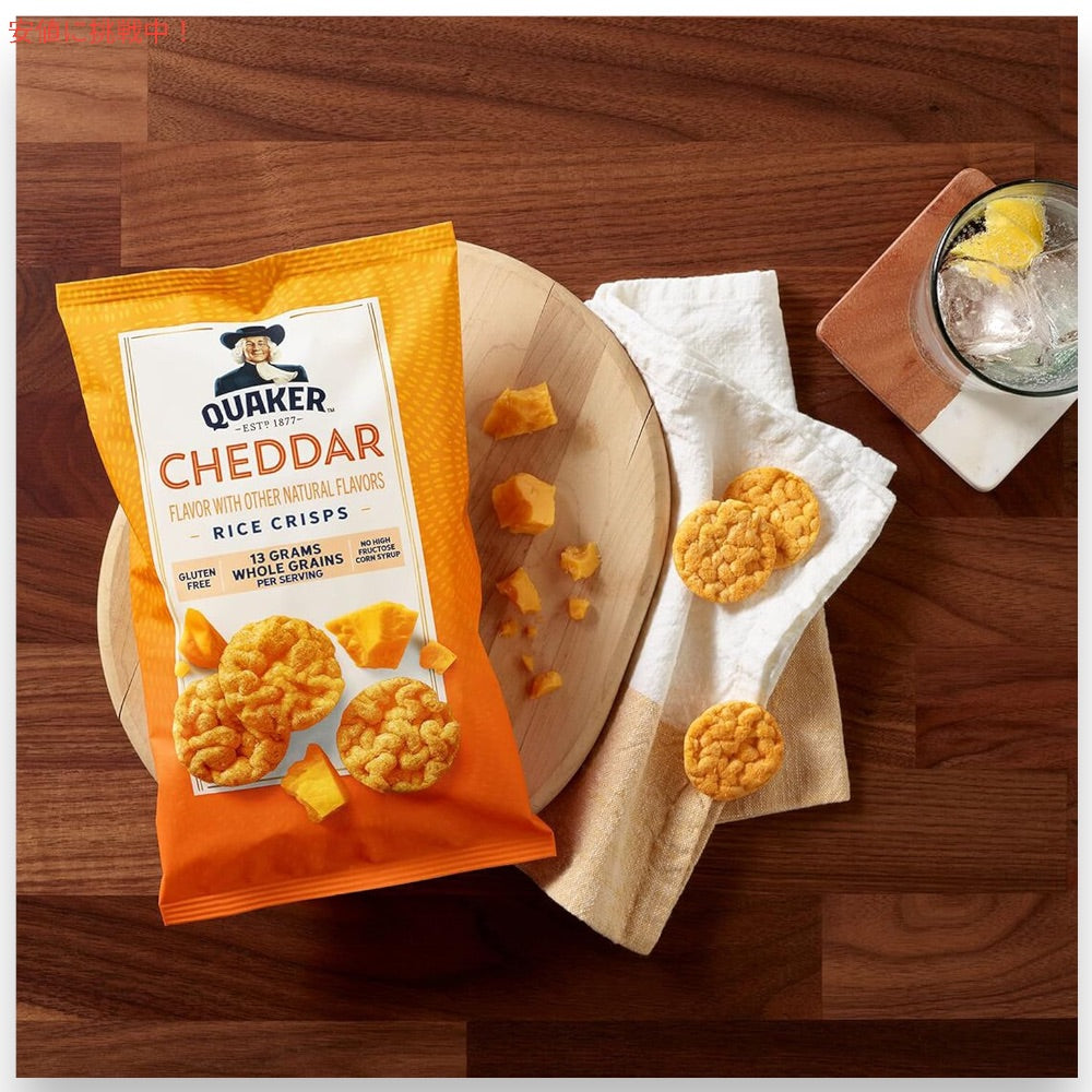 クエーカー Quaker ライスクリスプ Rice Crisps グルテンフリー バラエティパック 30袋 3種類のフレーバー Gluten Free, 3 Flavor 6