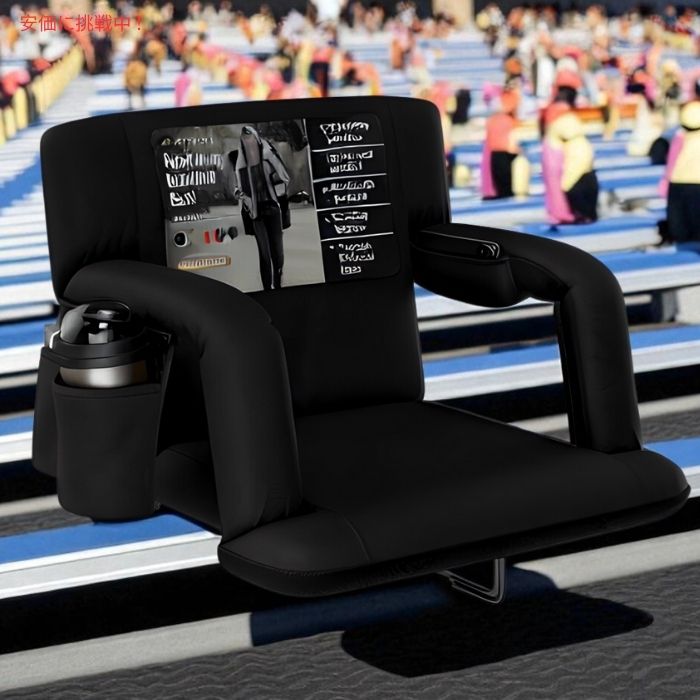 Alpcour アルプクール リクライニングスタジアムシート 幅53cm ブラック Reclining Stadium Seat 21inch wide Black 2
