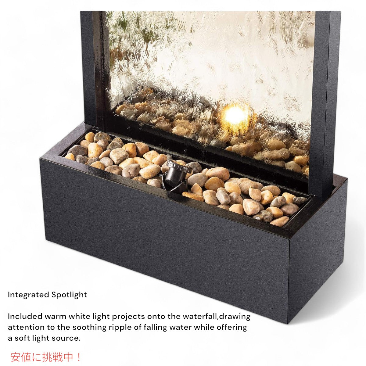 アルパインコーポレーション ウォーターファウンテン ライト 照明 インテリア Alpine Corporation Mirror Waterfall Fountain 5