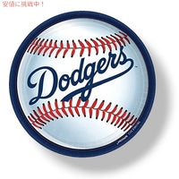 ロサンゼルス・ドジャーズ ラウンド プレート ー Los Angeles Dodgers Disposable Round Plates - 9 inches  (18 個パック)