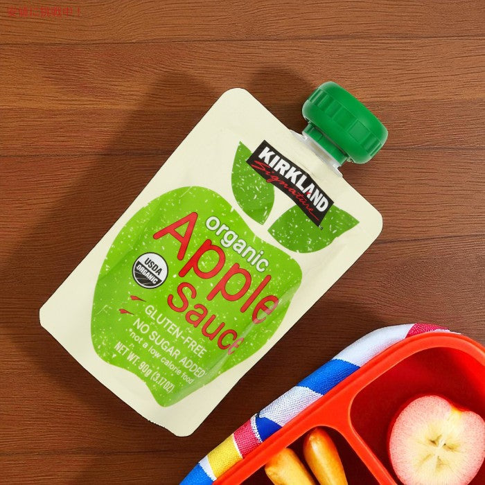 カークランドシグネチャー Kirkland Signature オーガニックアップルソース Organic Applesauce 90g x 24個入り 4