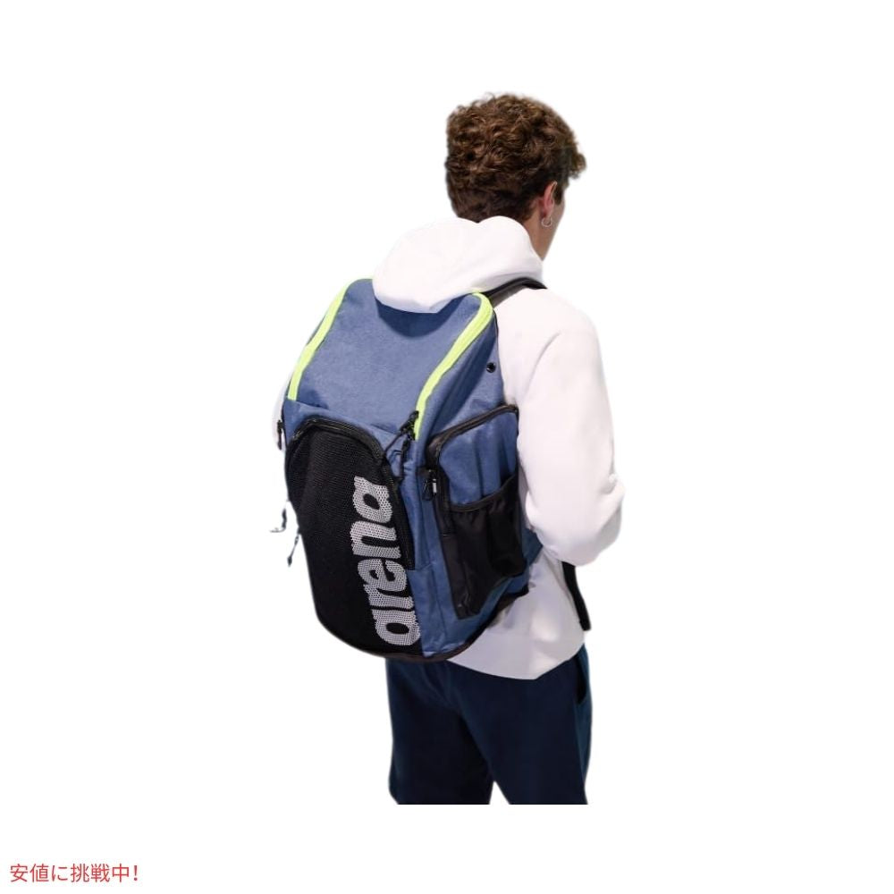 ARENA アリーナ リュックサック スイミング アスリート スポーツ ジム チーム 45 バックパック ネイビー メランジ Team 45 Backpack Navy Melange 6