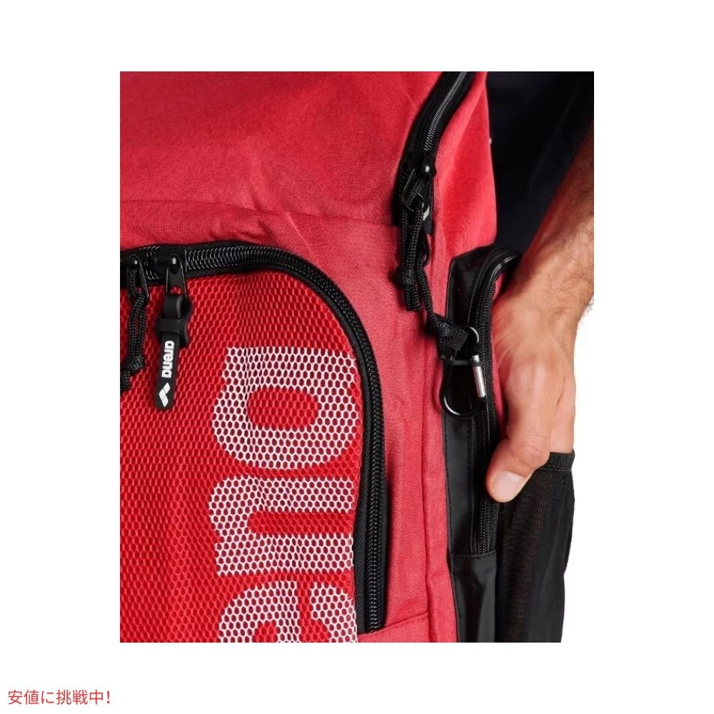 ARENA アリーナ リュックサック スイミング アスリート スポーツジム チーム45 バックパック レッドメランジ Team 45 Backpack Red Melange 4