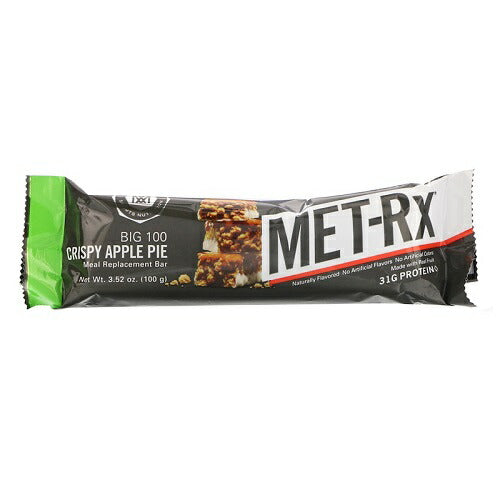 メットレックス プロテインバー クリスピーアップルパイ味 9本セット 32gプロテイン MET-Rx, Big 100, Meal Replacement Bar,Crispy Apple Pie, 9 Bars, 3.52 oz (100 g) Each 2