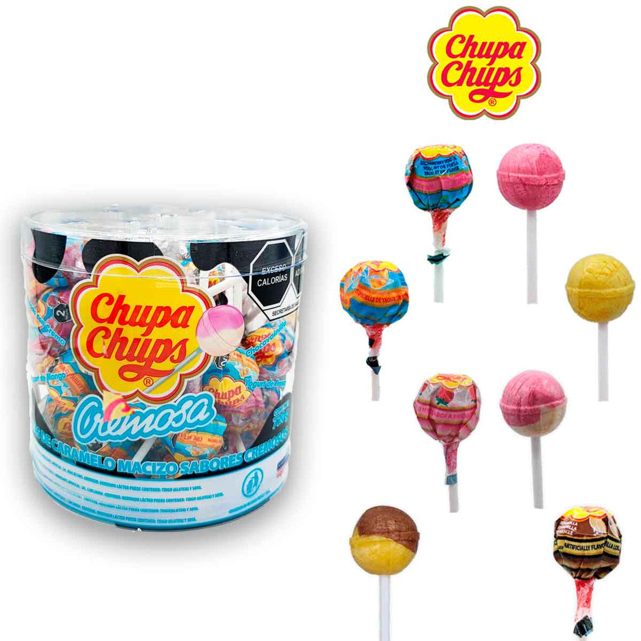 チュッパチャプス キャンディ クレモサ アソート 60個入り Chupa Chups Cremosa Lollipops まとめ買い 1