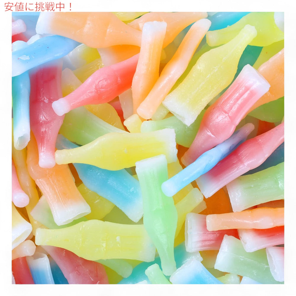 Wax Bottles Candy Drinks, 3lb Bulk Candy ワックスボトル キャンディ 大容量 約160個入り 2