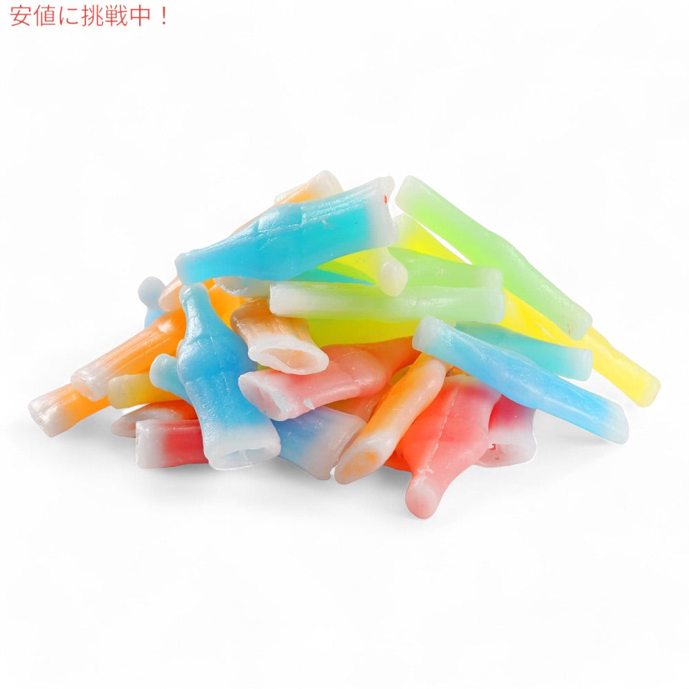 Wax Bottles Candy Drinks, 3lb Bulk Candy ワックスボトル キャンディ 大容量 約160個入り 3