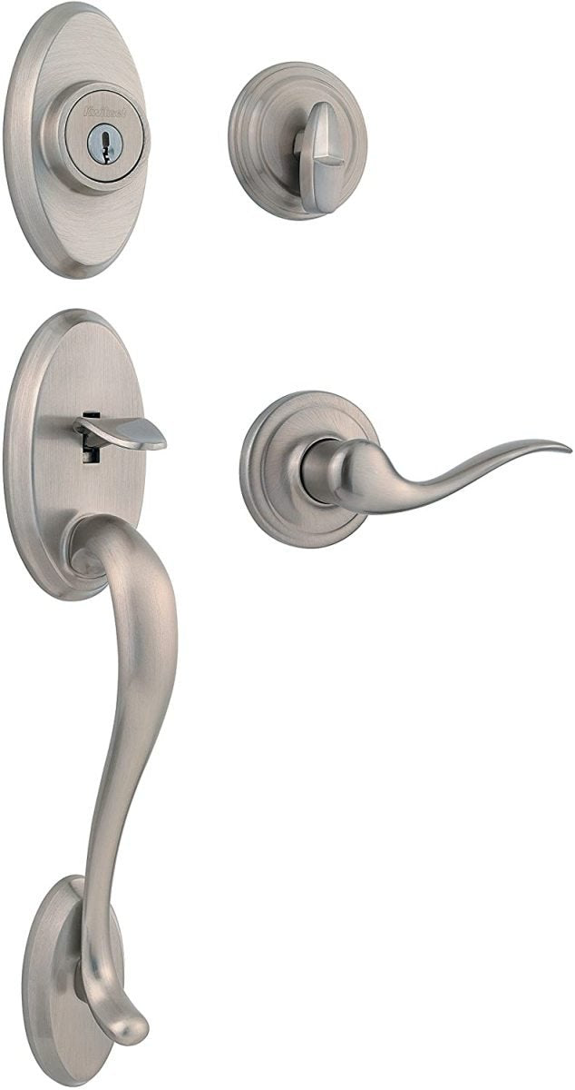 クイックセット Shelburne シングルシリンダーハンドセット Kwikset 9800-107 1