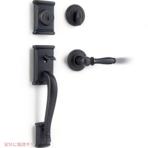 クイックセット アッシュフィールド シングルシリンダーハンドルセット Kwikset ドアレバー 1