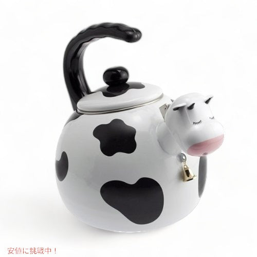 やかん ケトル 牛 可愛いやかん Supreme Housewares Whistling Tea Kettle Cow 1