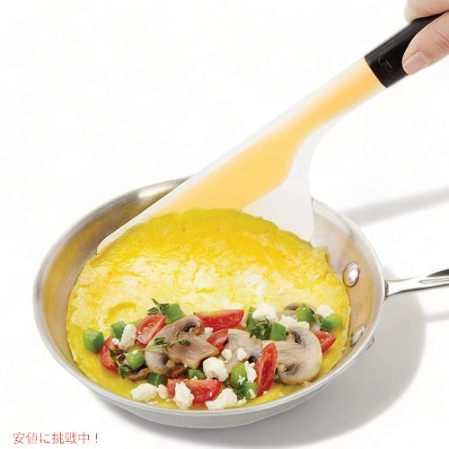 オクソー グッドグリップ フリップ＆フォールド オムレツターナー OXO シリコンフライ返し OXOフライ返し　オムレツ作り　手 アメリカーナがお届け! 2