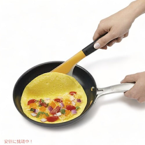 オクソー グッドグリップ フリップ＆フォールド オムレツターナー OXO シリコンフライ返し OXOフライ返し　オムレツ作り　手 アメリカーナがお届け! 3