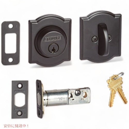 Schlage Lock ロック 鍵 セット B60CAM622 シリーズ デッドボルト キャメロット ローズ シングル シリン アメリカーナがお届け! 1