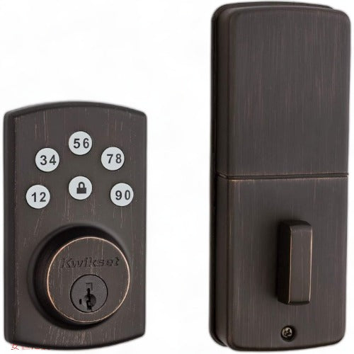 クイックセット パワーボルト シングルシリンダー電子デッドボルト Kwikset 99070-103 3