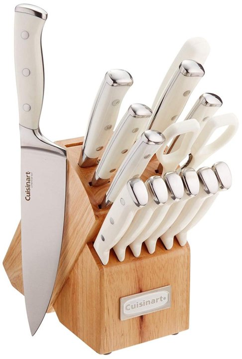 Cuisinart C77WTR-15P ホワイト 15点セット キッチン ナイフ 包丁 アメリカーナがお届け! 1