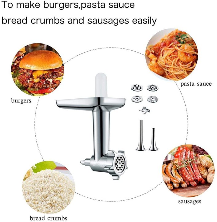 フードミートグラインダーアタッチメント Gvode スタンドミキサー用 KitchenAid キッチンエイド対応 アメリカーナがお届け! 2