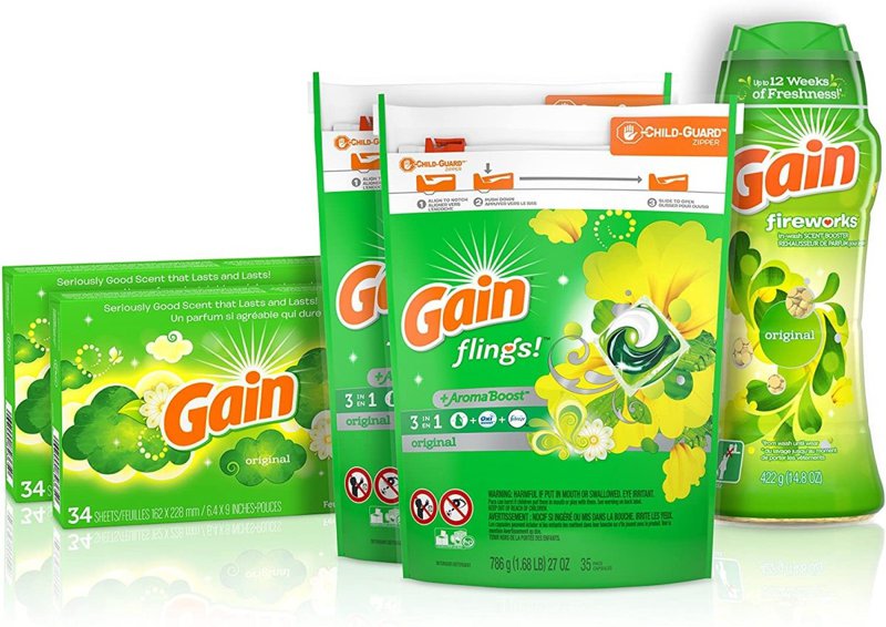 ゲイン 洗濯セット Gain COMINHKPR129421 液体洗剤 芳香剤 ドライヤーシート 1