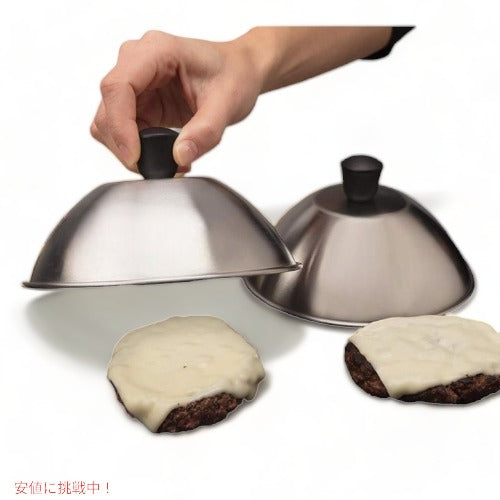 Cuisinart クイジナート CMD-388 ステンレス ハンバーガー用 直径約16cm 蓋 2点セット ドーム型カバー グ 3