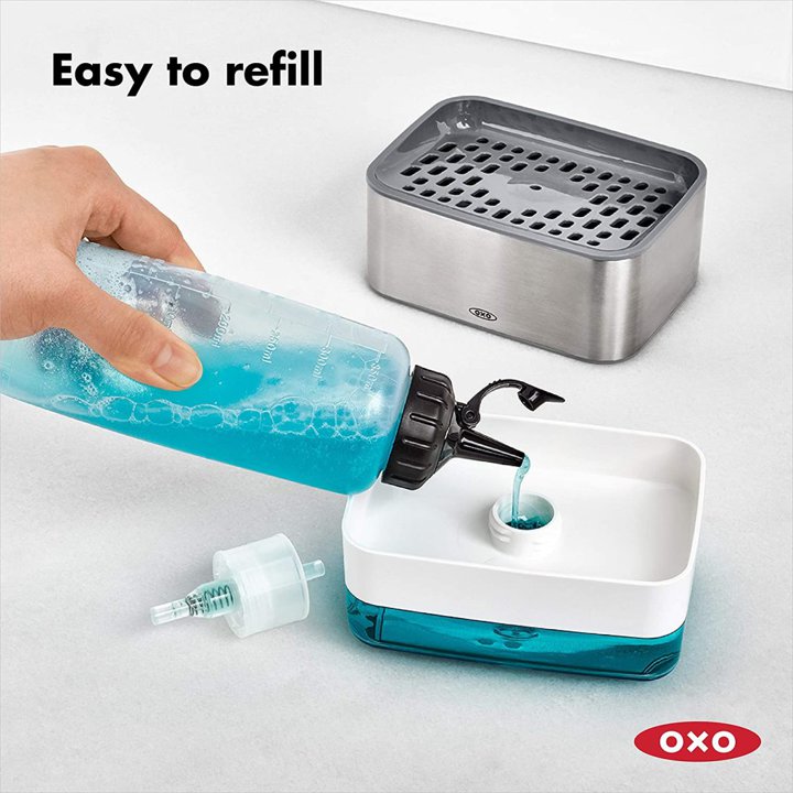 オクソー グッドグリップ ソープディスペンシング スポンジホルダー OXO 食器洗剤ケース アメリカーナがお届け! 2