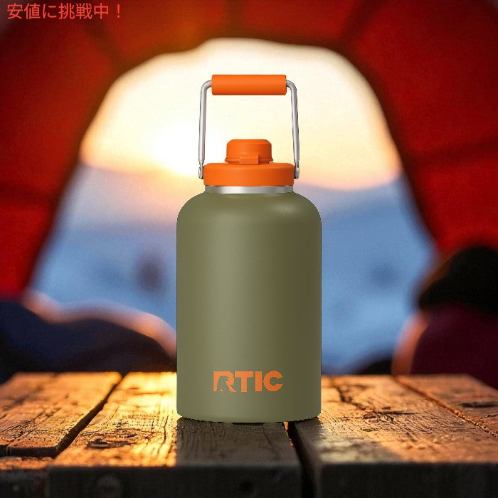 アールティック RTIC アウトバック ジャグ 1ガロン トレイルブレイザー 断熱ウォーターボトル 蓋&ハンドル付き BPAフリー 二重壁真空断熱 Outback Jug 1G 2